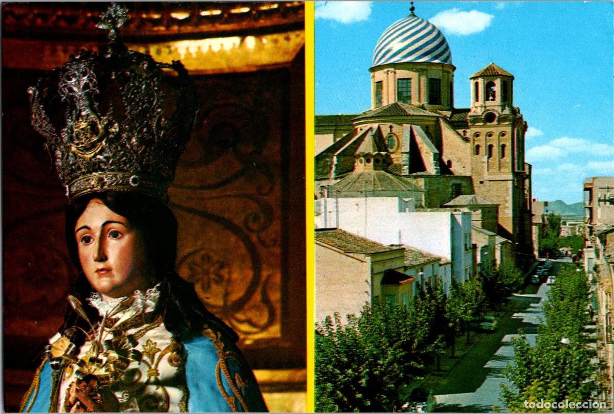 Postales: Yecla - Pur&iacute;sima Concepci&oacute;n - Patrona - y Calle San Antonio - Tip. Narsio - JDP 18 - 149x101mm