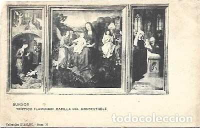 Postales: Espa&ntilde;a ++ & Postal, Burgos, Catedral Capilla del Condestable Tr&iacute;ptico Flamenco, Ed. D Aslog (21)