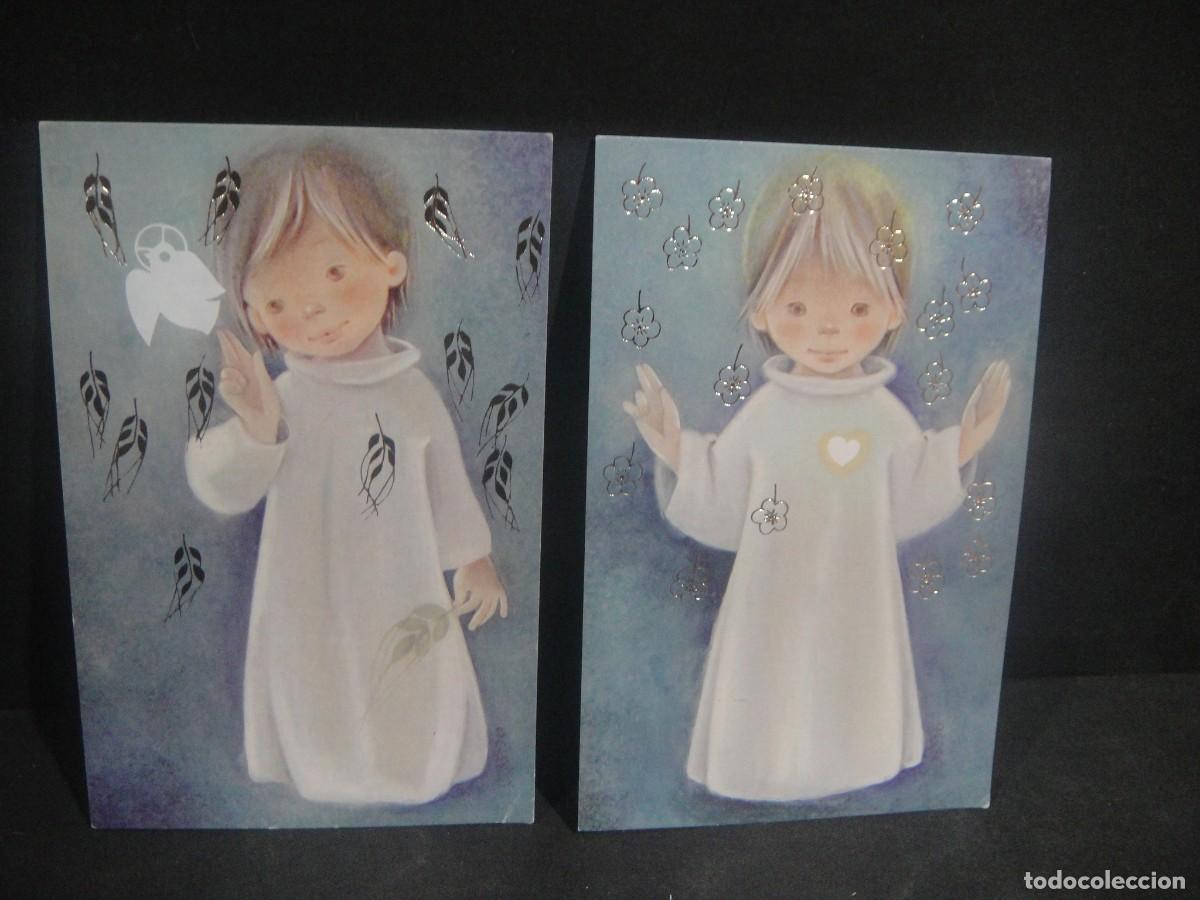 Postales: 2 recordatorios de 1&ordf; comunion - ,