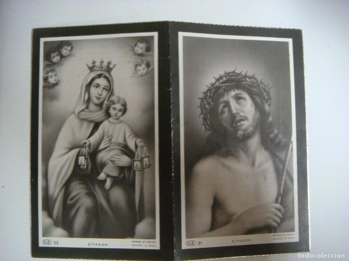 Postales: RECORDATORIO ANTIGUO DE DEFUNCION A&Ntilde;O 1966-CAJ-POS-N&ordm;-6,SOB-N&ordm;-1