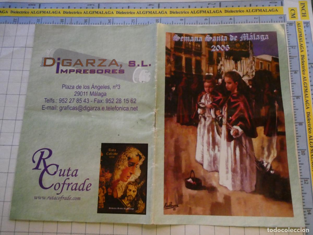 Postales: RECORDATORIO RELIGIOSO SEMANA SANTA M&Aacute;LAGA. ITINERARIOS PROGRAMA HORARIOS 2006. 1680