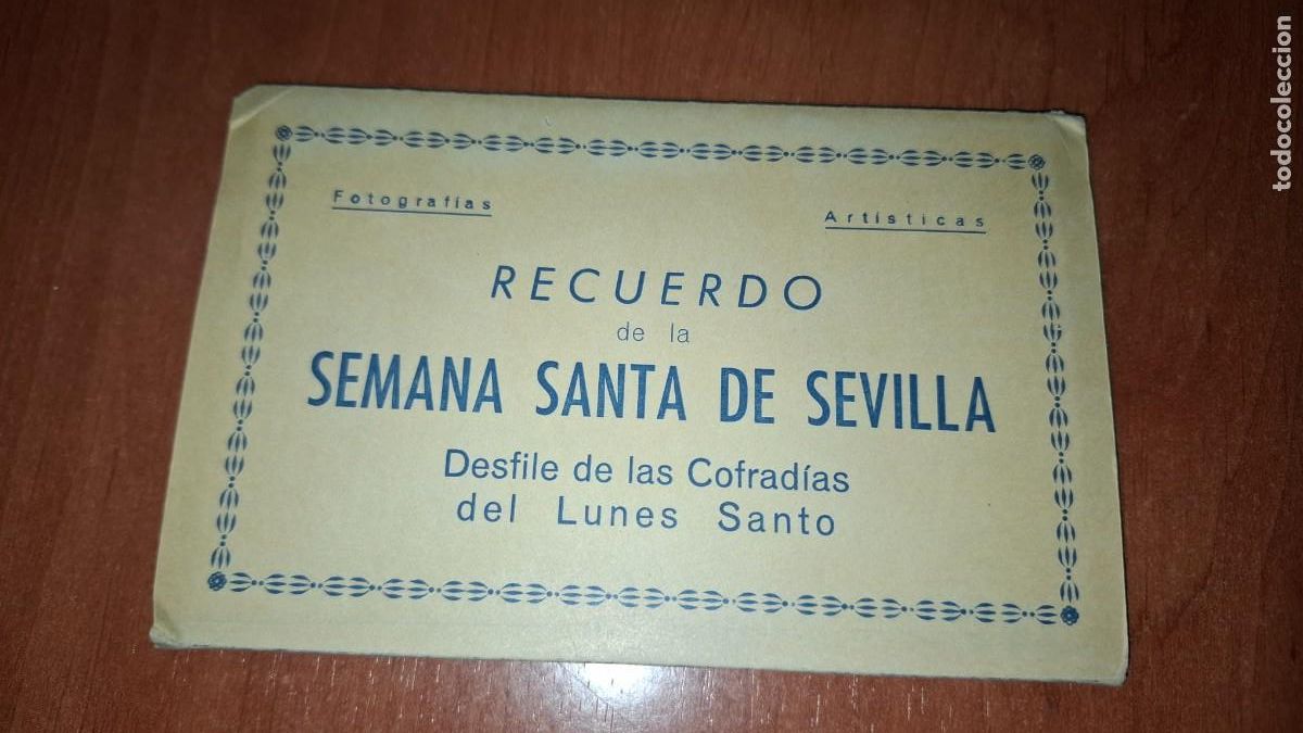 Postales: Recuerdo de la semana santa de sevilla. Desfile de las cofradias. Lunes santo