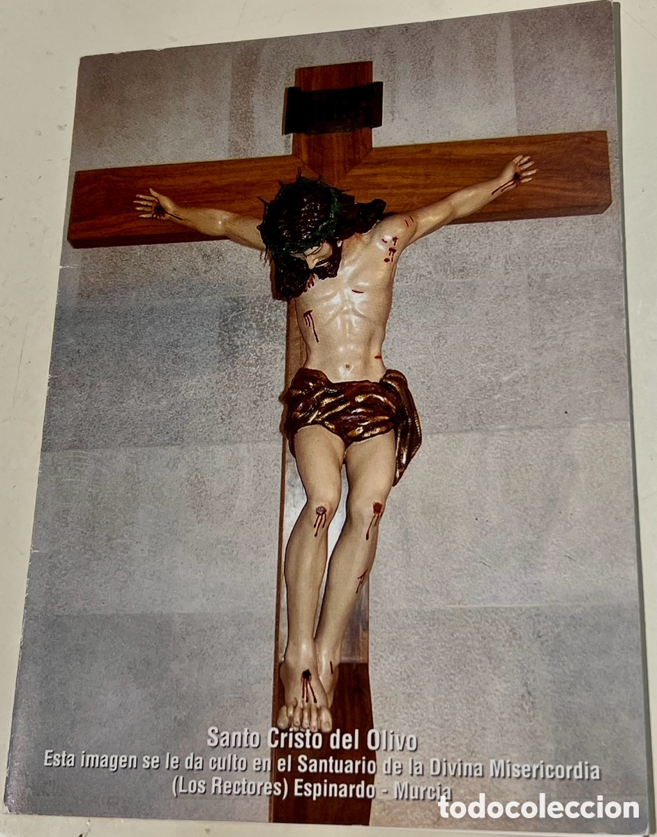 Postales: Estampa Religiosa. Santo Cristo del Olivo. Con Oraci&oacute;n. Los Rectores. Murcia. A&ntilde;os 90.