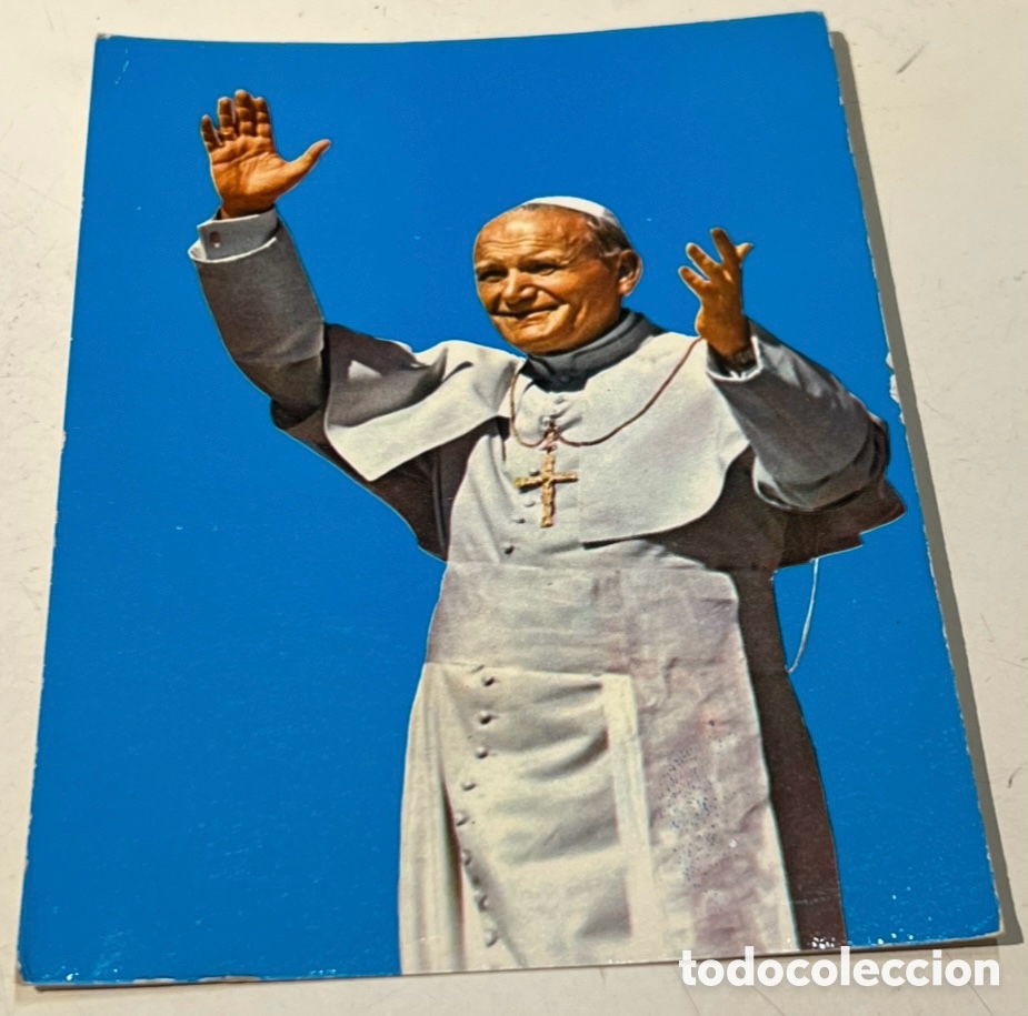 Postales: Posta. Estampa Religiosa. De la Alocuci&oacute;n de Juan Pablo II a las familias cristianas. Madrid. 1982.