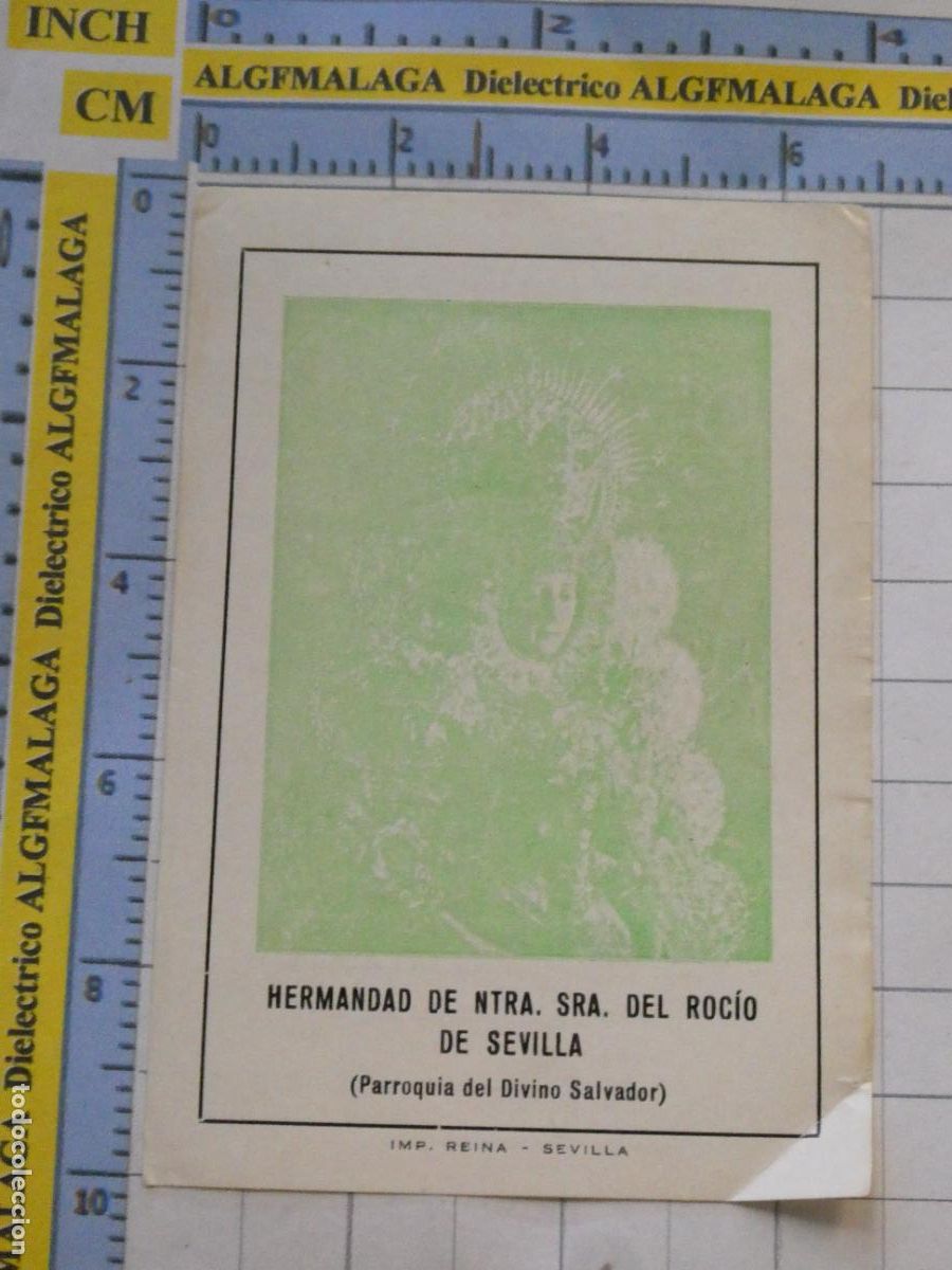 Postales: RECORDATORIO RELIGIOSOS SEMANA SANTA. SEVILLA 1956 HERMANDAD NUESTRA SE&Ntilde;ORA ROC&Iacute;O. 2376