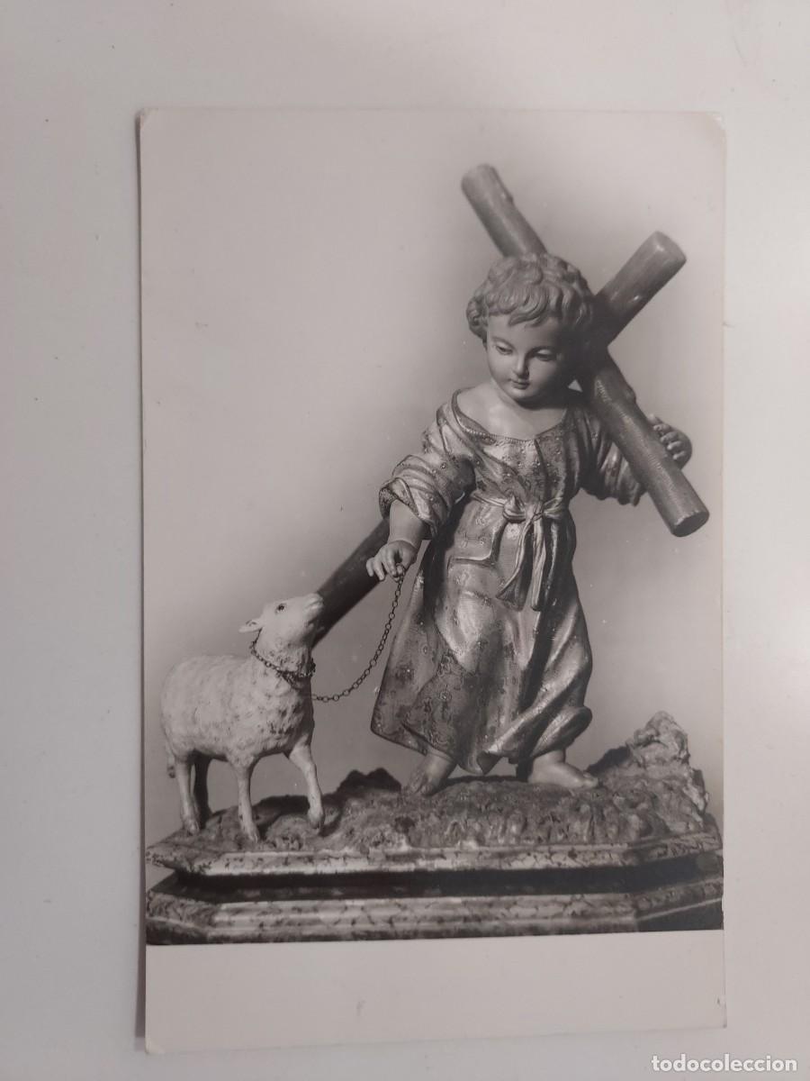 Postales: FOTOGRAFIA TIPO POSTAL (MURCIA) NI&Ntilde;O JESUS PASIONARIO DE SALZILLO. ESCRITA. 8,5X14 CM