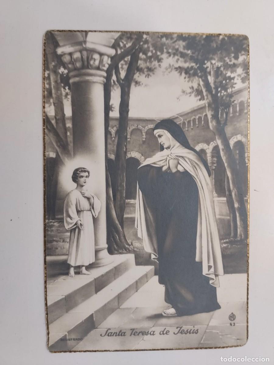 Postales: POSTAL ESTAMPA SANTA TERESA DE JESUS. MB 43. ESCRITA. 14 X 9