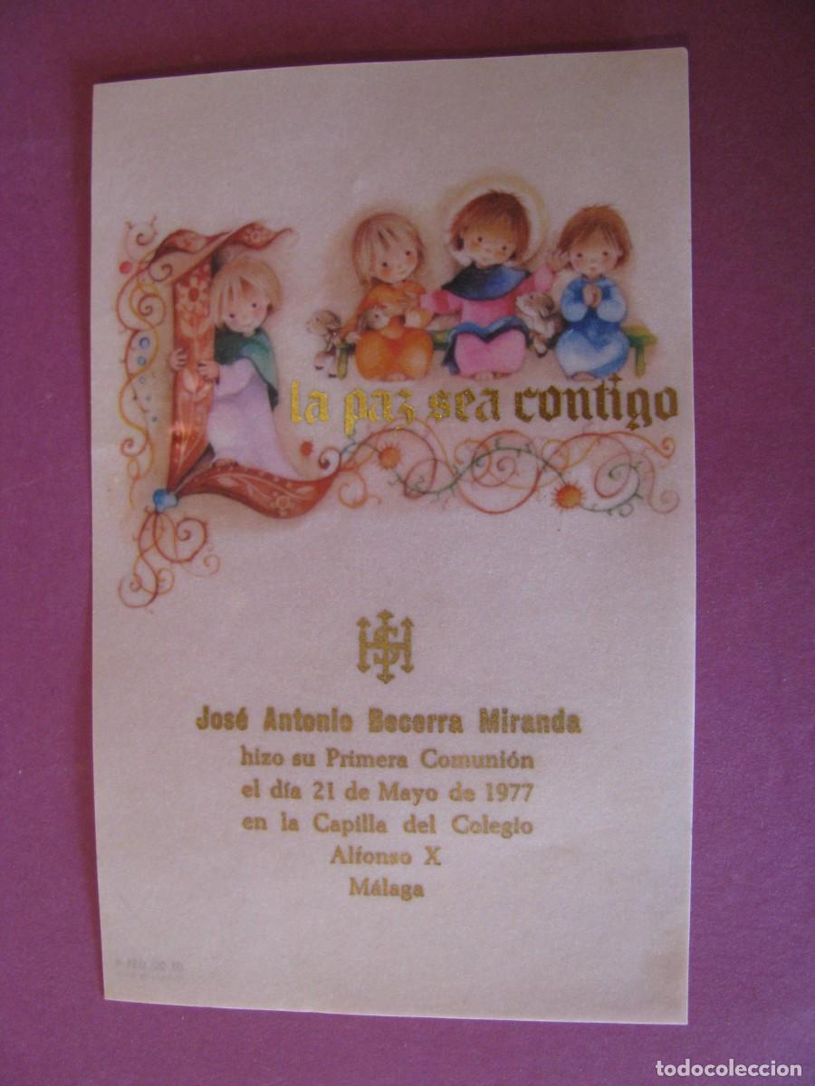 Postales: RECORDATORIO DE LA PRIMERA COMUNI&Oacute;N. IL. ROSER PUIG? MALAGA 1977. 12X7,5 CM