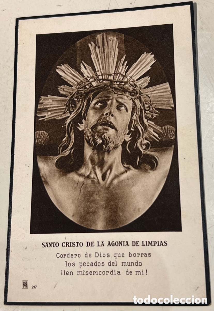 Postales: Estampa Religiosa. Obituario. Iglesia de San Buenaventura. Totana. Murcia. 1930.