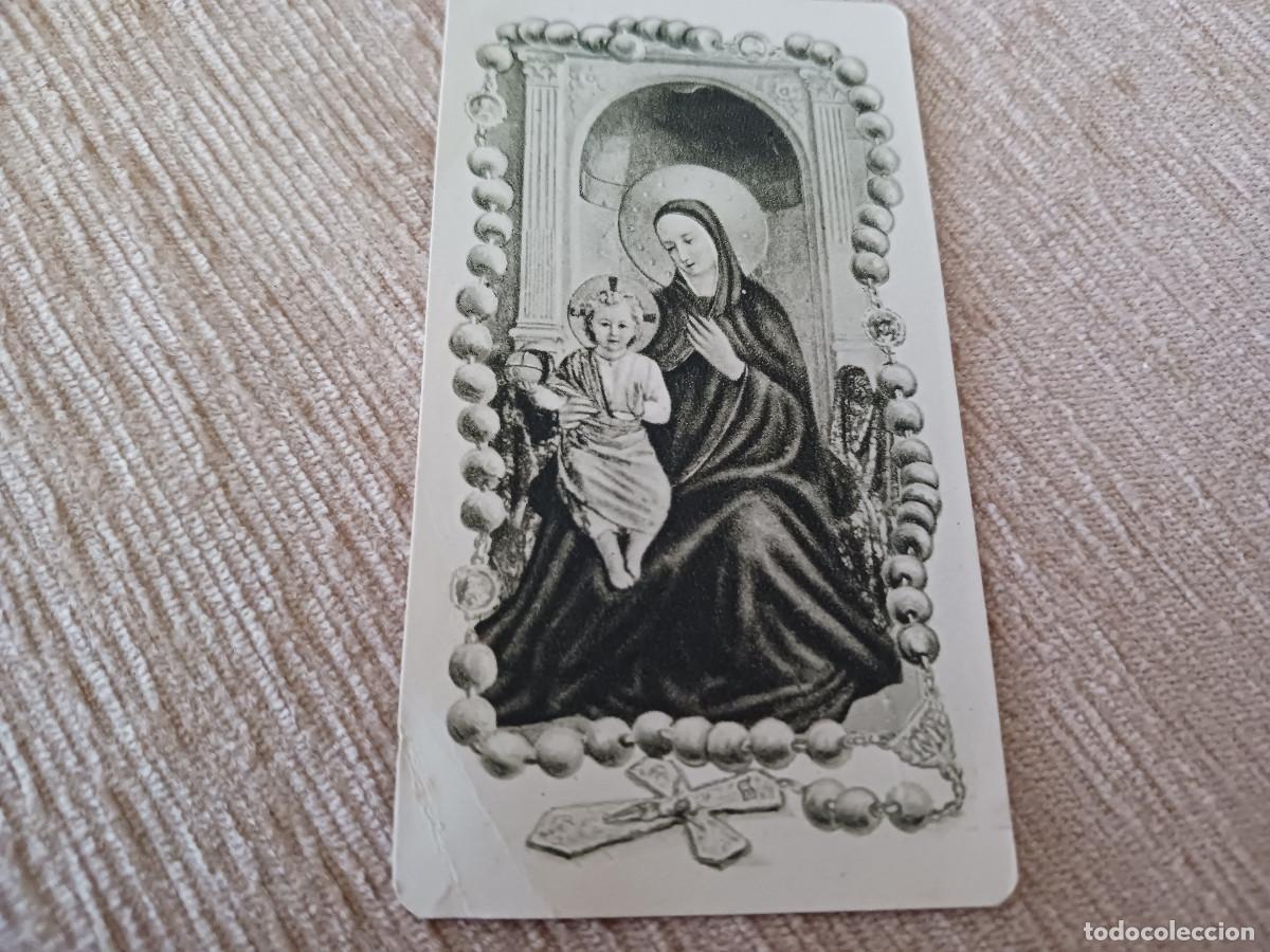 Postales: estampa, glorias del rosario en la misa