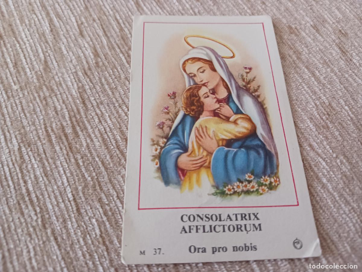 Postales: estampa, consolatrix afflictorum, can&ccedil;&ograve;, mb 37
