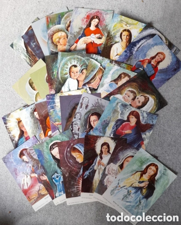 Postkarten: Colecci&oacute;n Completa 31 Estampas Mes de Mar&iacute;a - A&ntilde;os 70 - Impecables