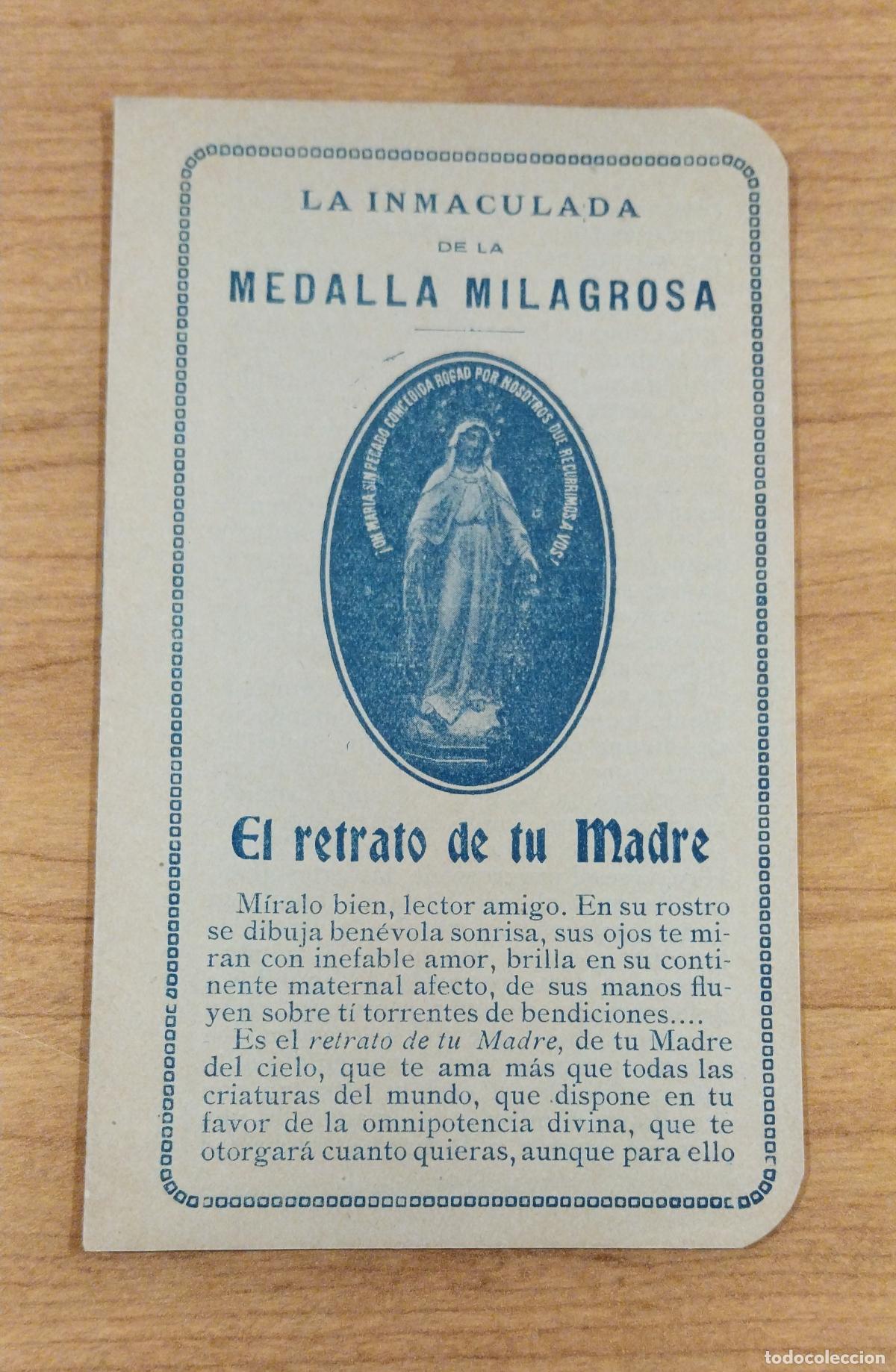 Postales: RETRATO DE UNA MADRE. INMACULADA DE LA MOLAGROSA MILAGROSA.