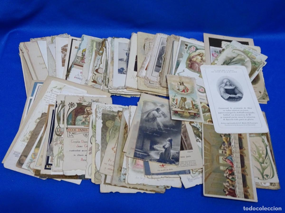 Postales: M&Aacute;S DE 200 TARJETAS ANTIGUAS DE COMUNI&Oacute;N Y SANTOS. TAL COMO SE VE EN LAS FOTOS.