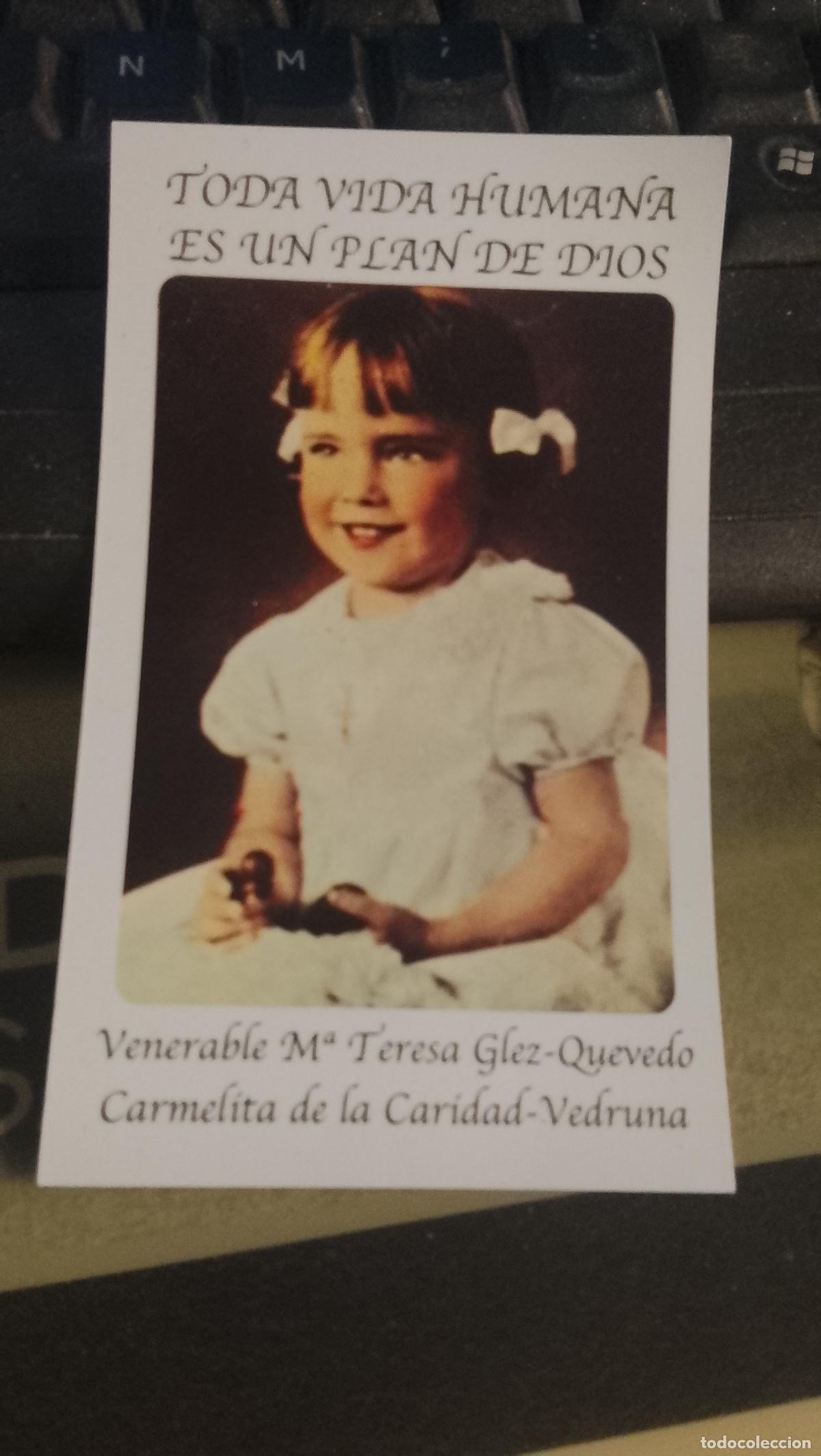 Postales: ESTAMPA religiosa venerable maria TERESA gonzalez quevedo marmelita de la caridad VEDRUNA