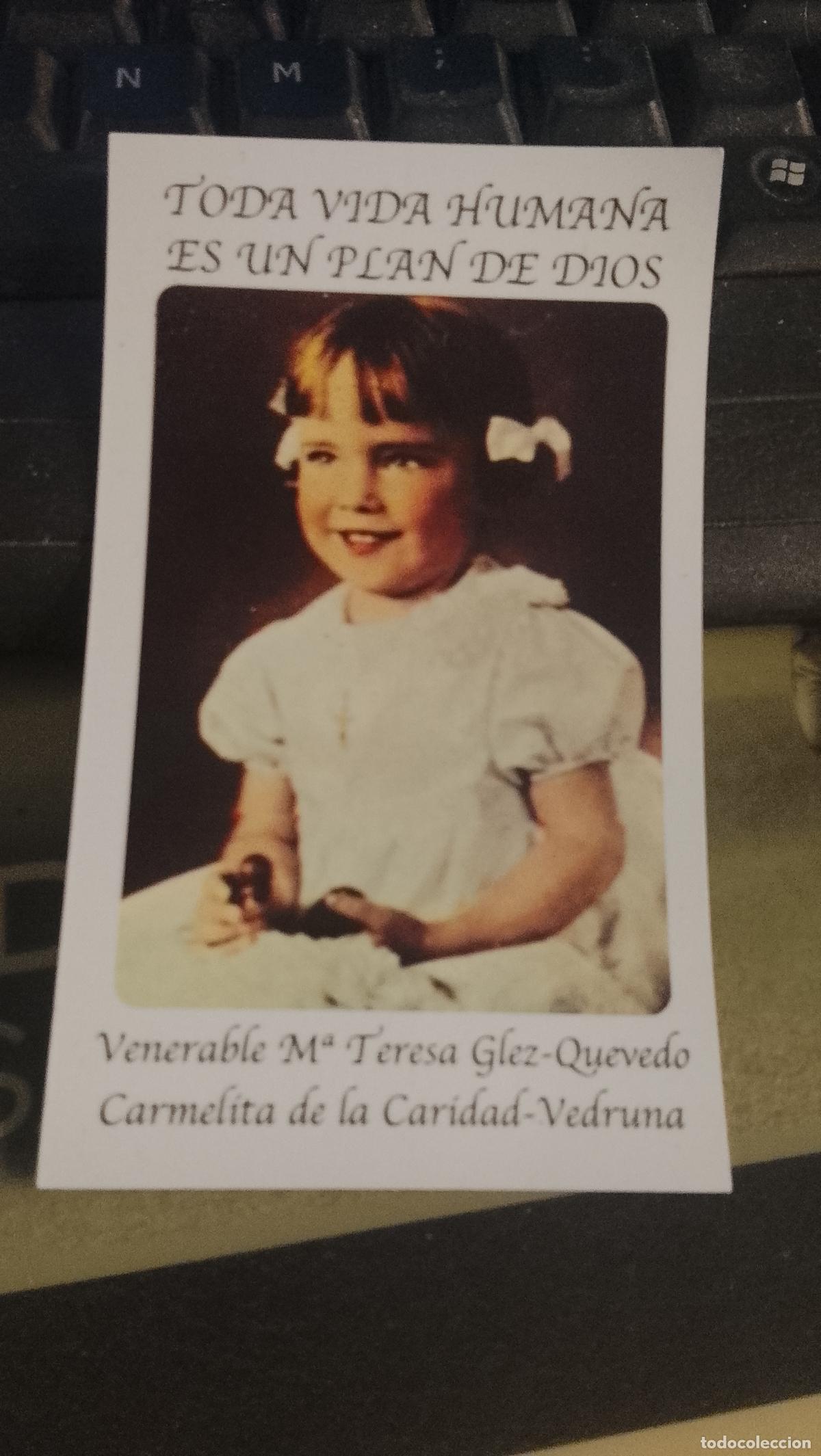 Postales: ESTAMPA religiosa venerable MARIA TERESA gonzalez quevedo marmelita de la caridad VEDRUNA