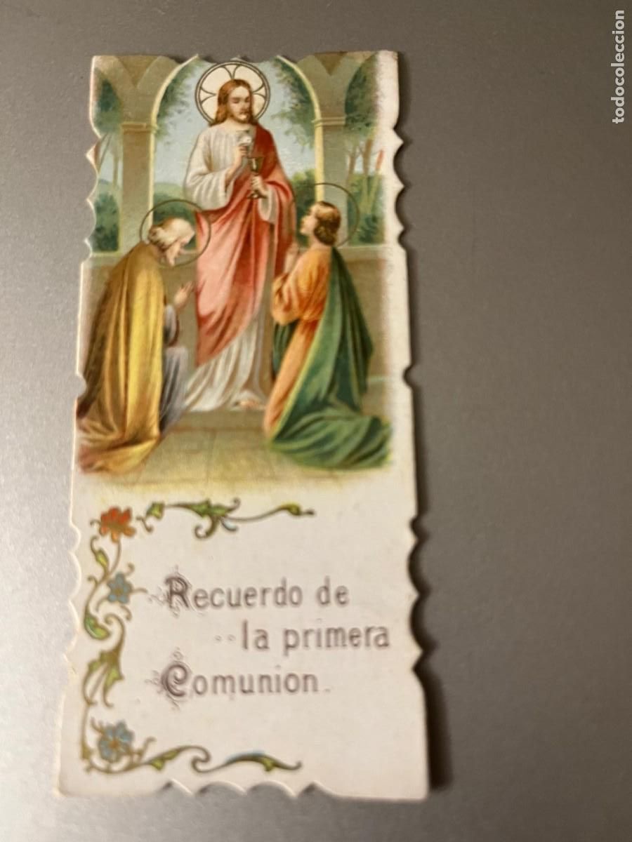Postales: estampa primera comuni&oacute;n Iglesia San Pedro Reus 1942