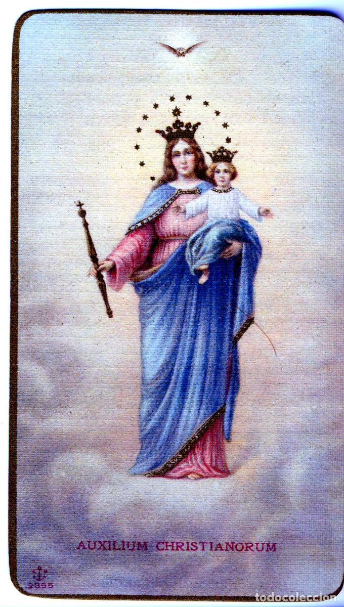Postales: MARIA AIUXILIADORA.- NOVENA RECOMENDADA POR EL VENERABLE DON BOSCO.- A&Ntilde;O 1924.-