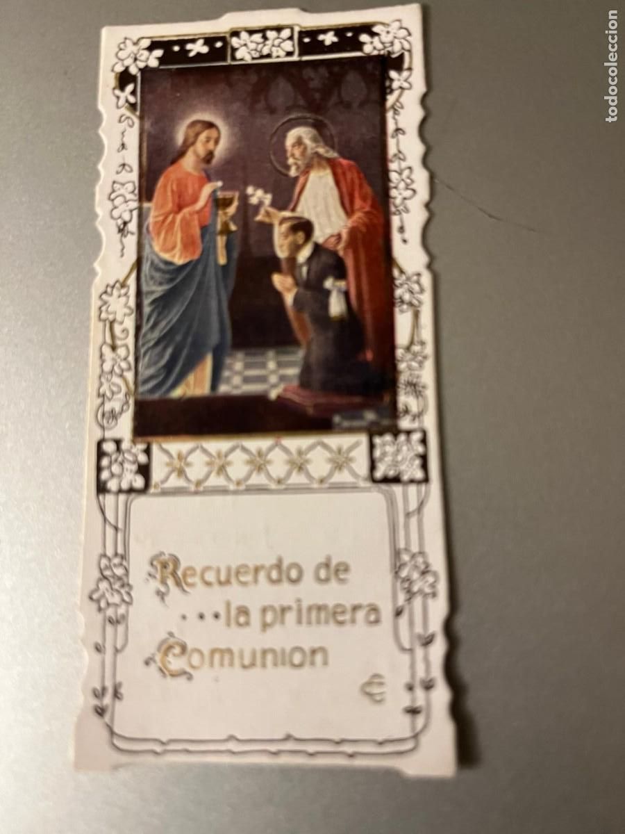 Postales: estampa primera comuni&oacute;n colegio Cros San Francisco Reus 1940