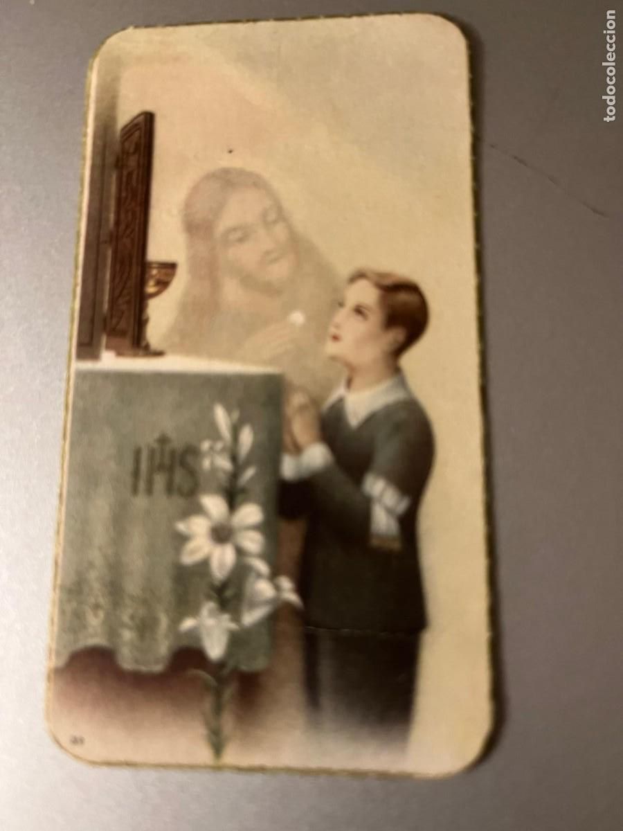 Postales: estampa primera comuni&oacute;n San Pedro Reus 1943