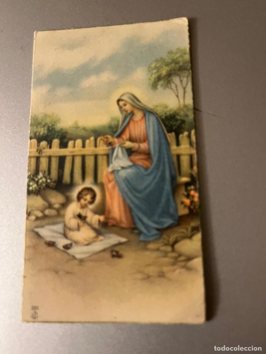 Postales: estampa primera comuni&oacute;n colegio Carmelitas Reus 1942