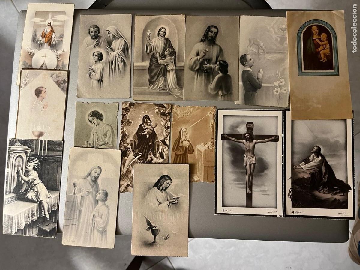Postales: 15 estampas a&ntilde;os 40 y 50 de Reus Tarragona