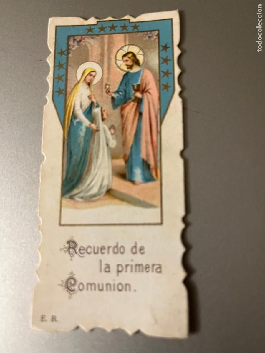 Postales: estampa primera comuni&oacute;n San Pedro Reus 1942
