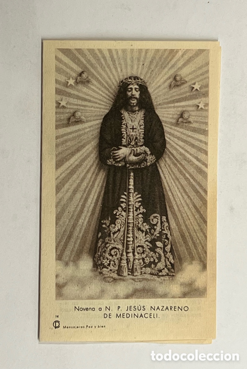 Postales: NOVENA a N. P. JES&Uacute;S NAZARENO DE MEDINACELI. Diptico (h.1960?)