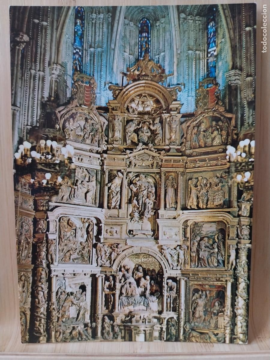 Postales: BURGO OSMA SORIA CATEDRAL RETABLO MAYOR ED VISTA CROM 3 SC ORIGINAL