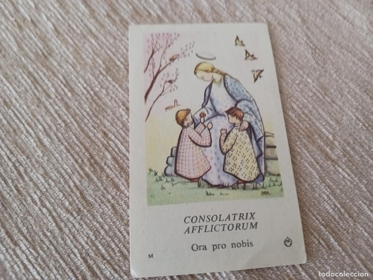 Postales: estampa, consolatrix afflictorum, mb m, can&ccedil;o