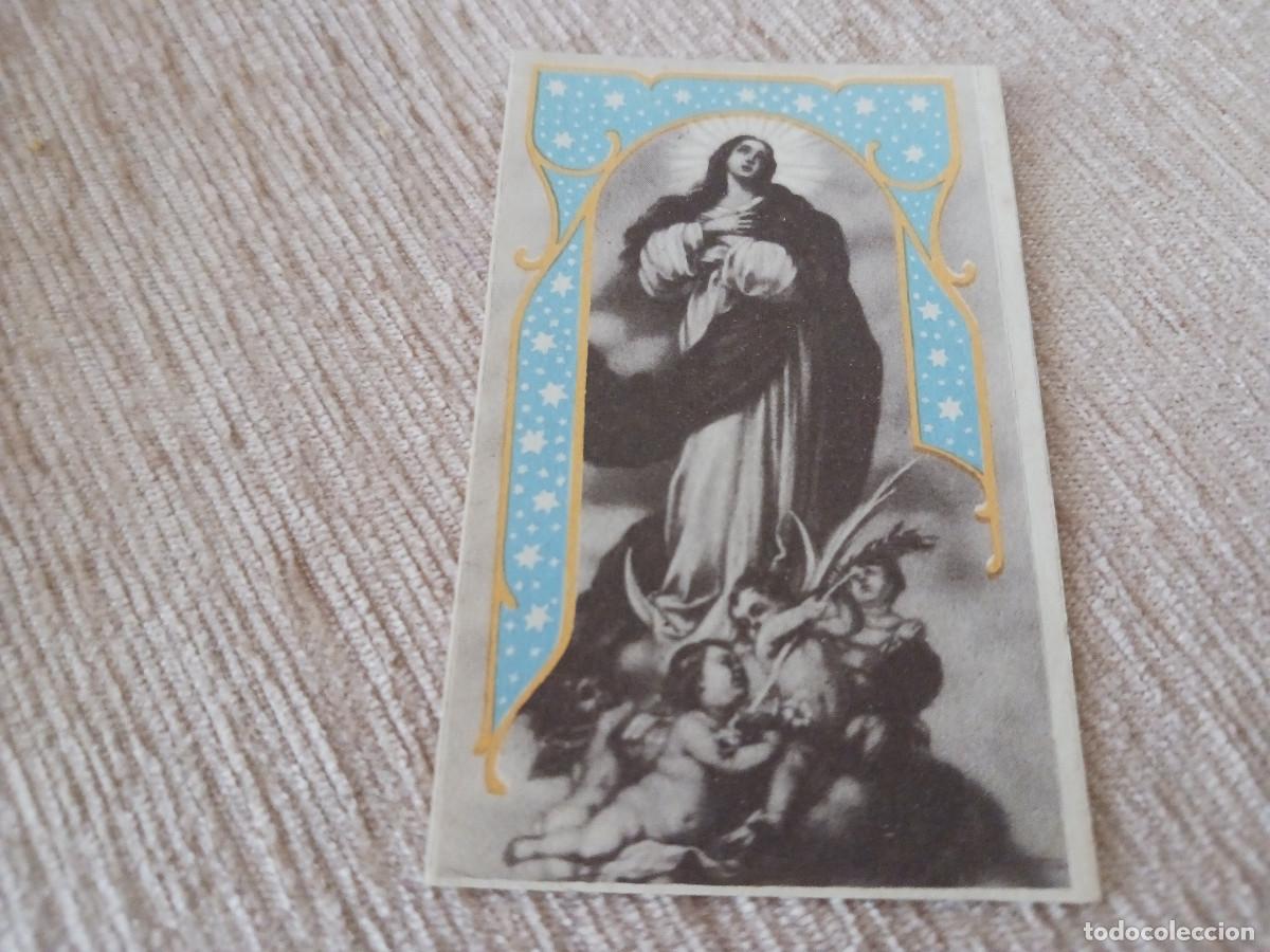 Postales: estampa, novena a maria inmaculada