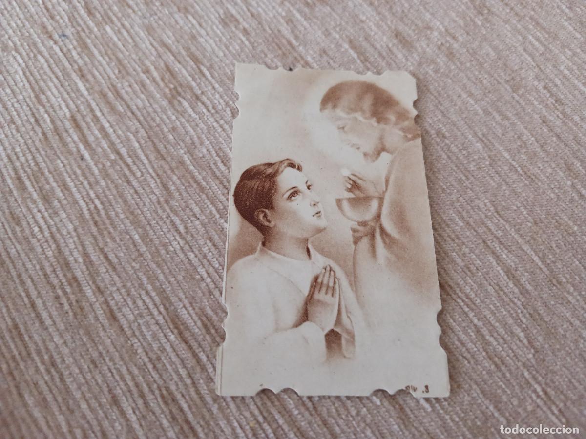 Postales: recordatorio de comunion, santa maria de palautordera 1945, grive n&ordm; 5