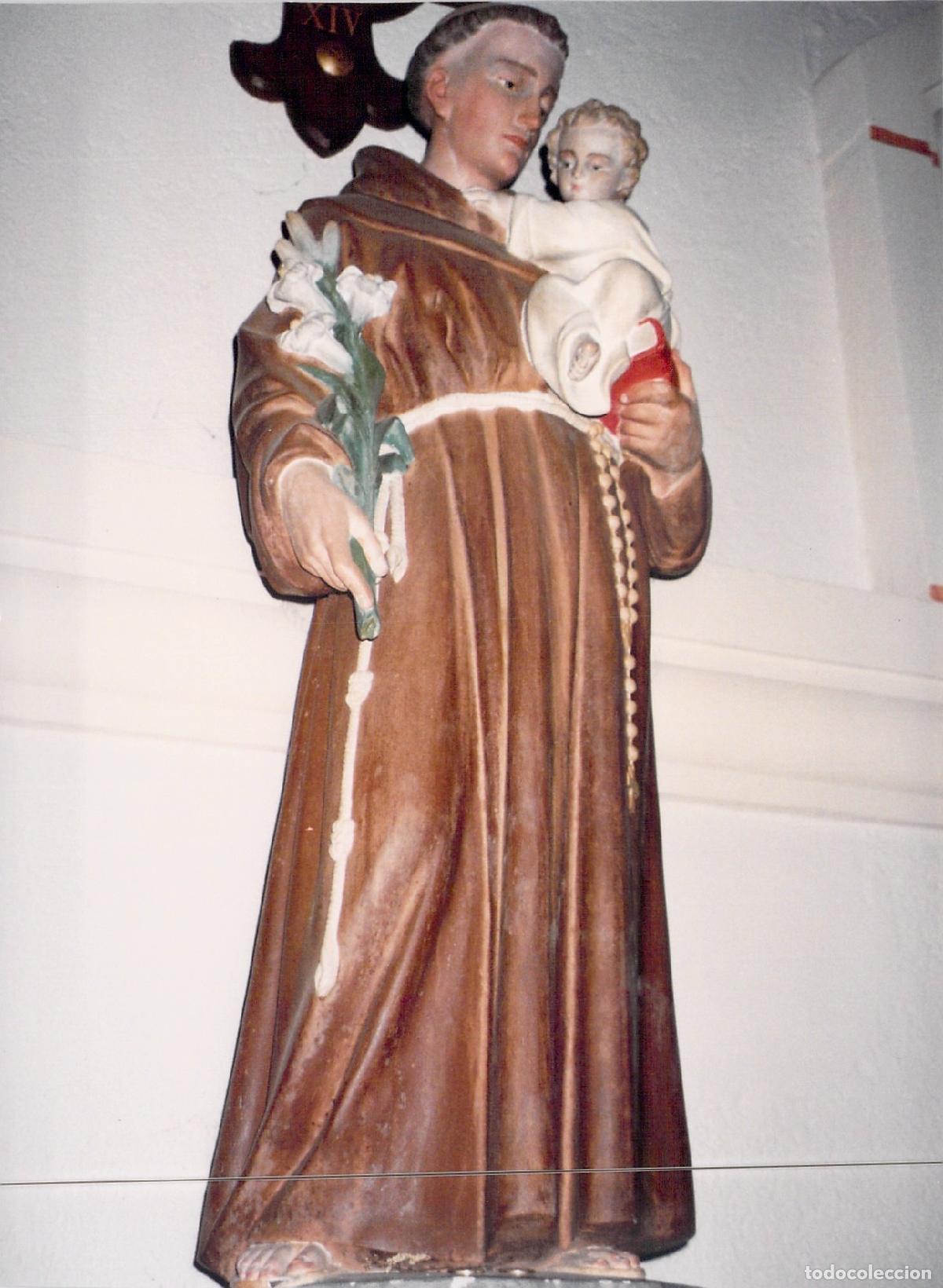Postales: Fotografia Estatua de San Antonio de Padua en Bain Bretange