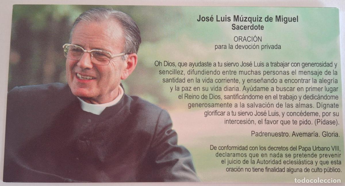 Postales: Siervo de Dios Jose Luis Muzquiz de Miguel Sacerdote Opus Dei