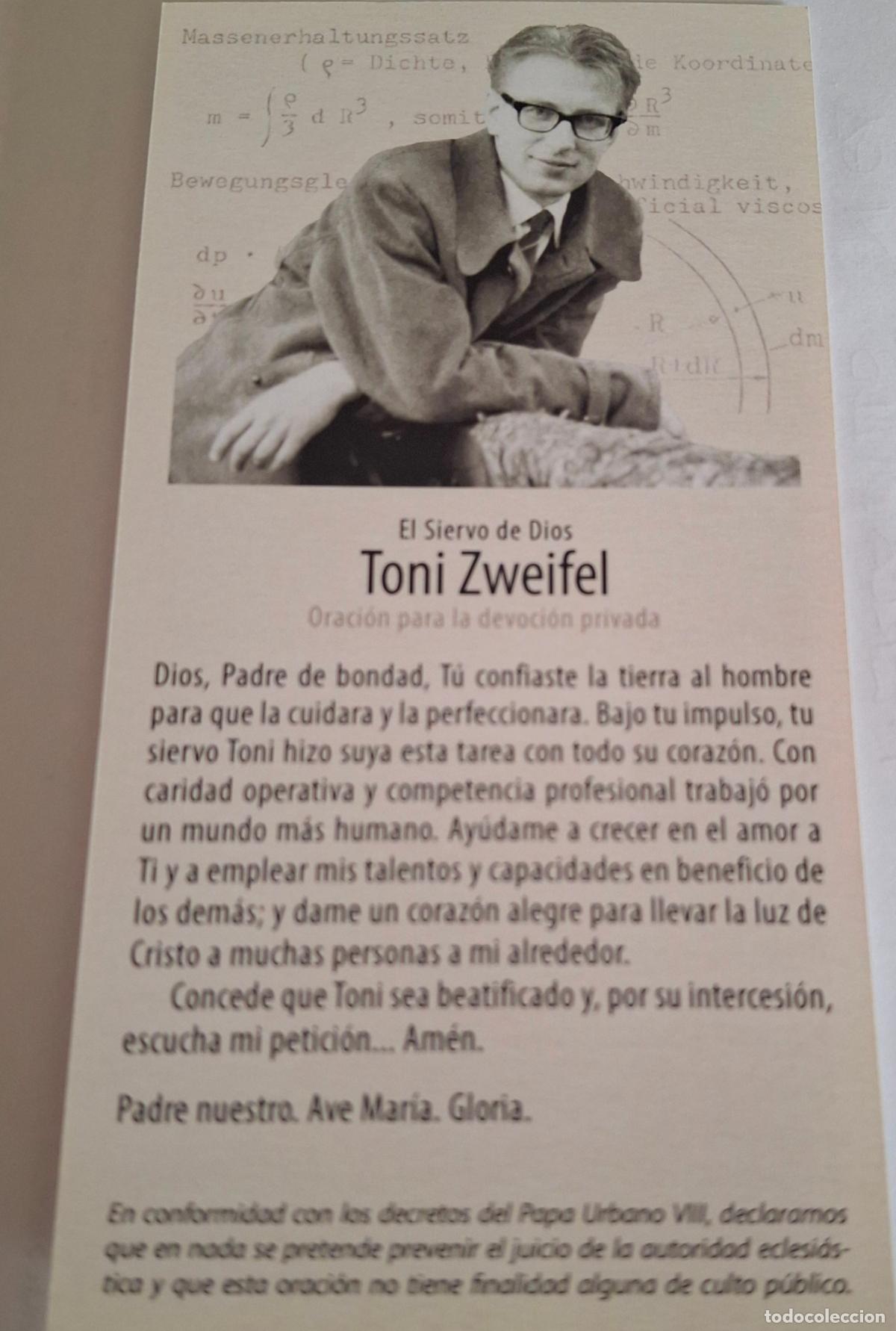 Postales: Siervo de Dios Toni Zweifel Numerario Opus Dei