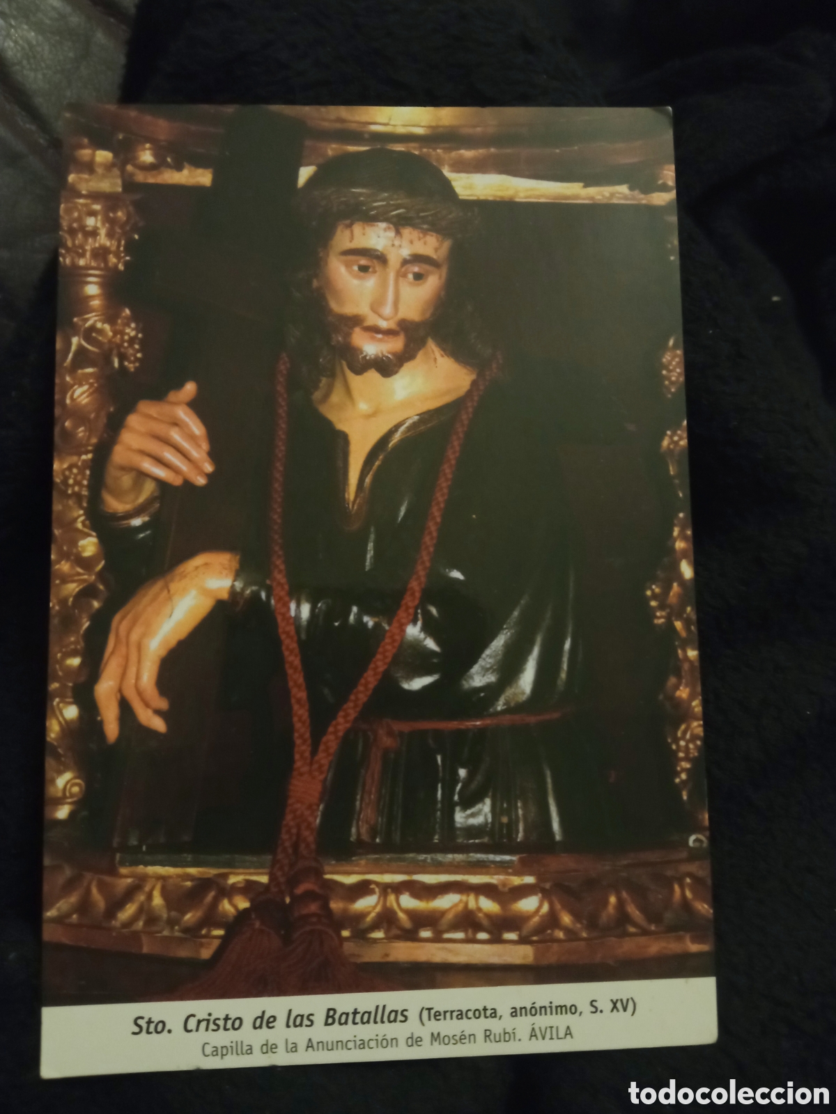 Postales: Santo Cristo de las Batallas, Avila, con Himno de la Asociaci&oacute;n Nacional de la Virgen en Espa&ntilde;a