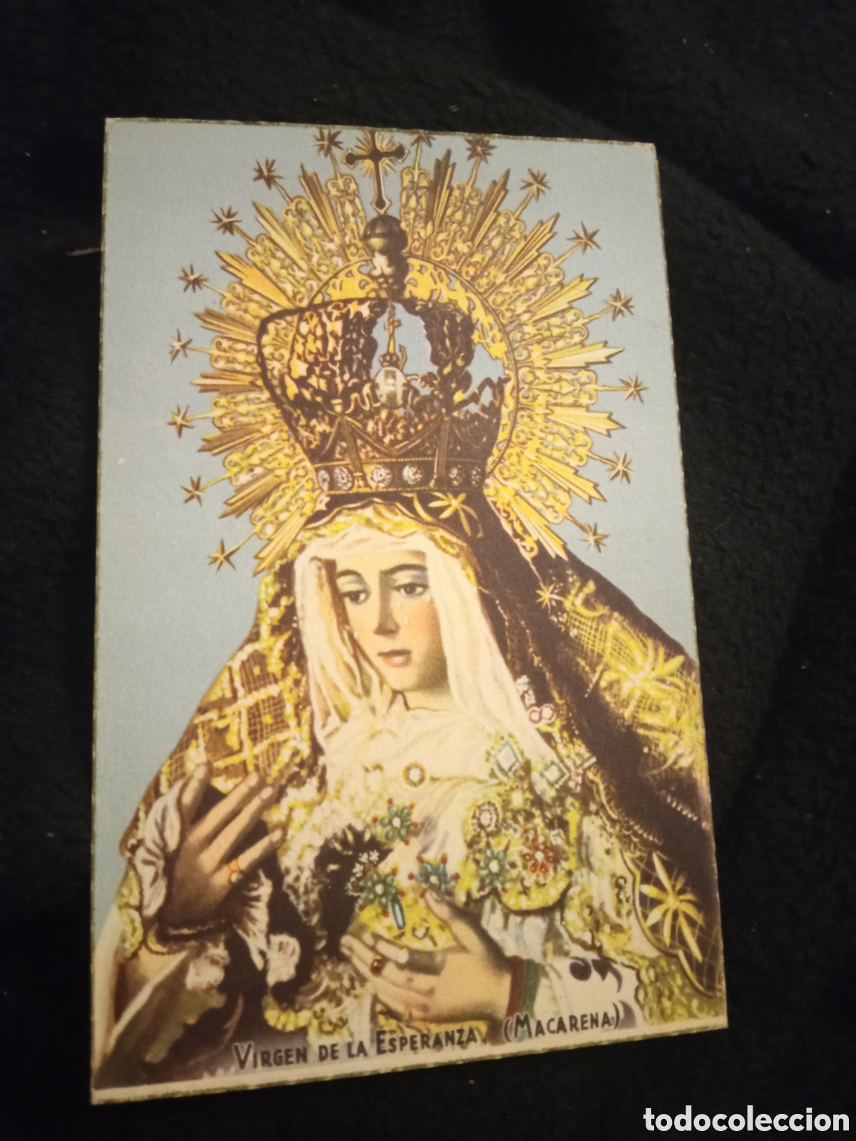 Postales: Antigua postal religiosa, Virgen de la Esperanza Macarena
