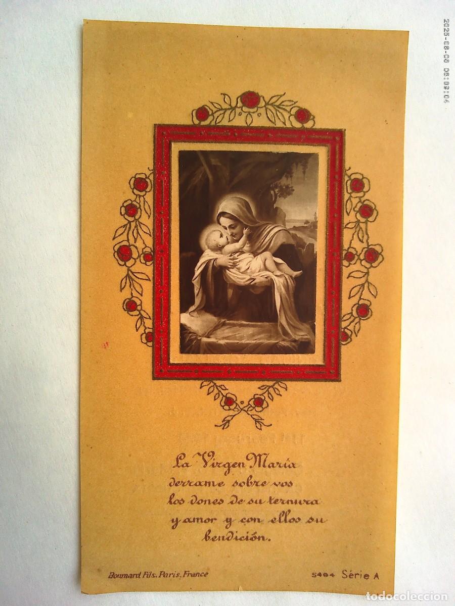 Postales: ESTAMPA RECUERDO HIJAS DE MARIA , COLEGIO B.V. MARIA ( CASTILLEJA DE LA CUESTA ), 1926 . CON CROMO