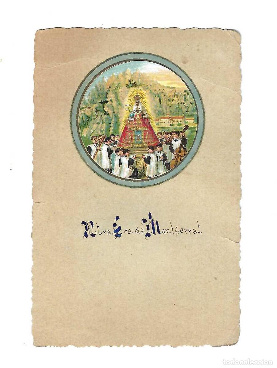 Postales: ESTAMPITA RELIGIOSA ILUSTRADA- NTRA. SRA. DE MONTSERRAT