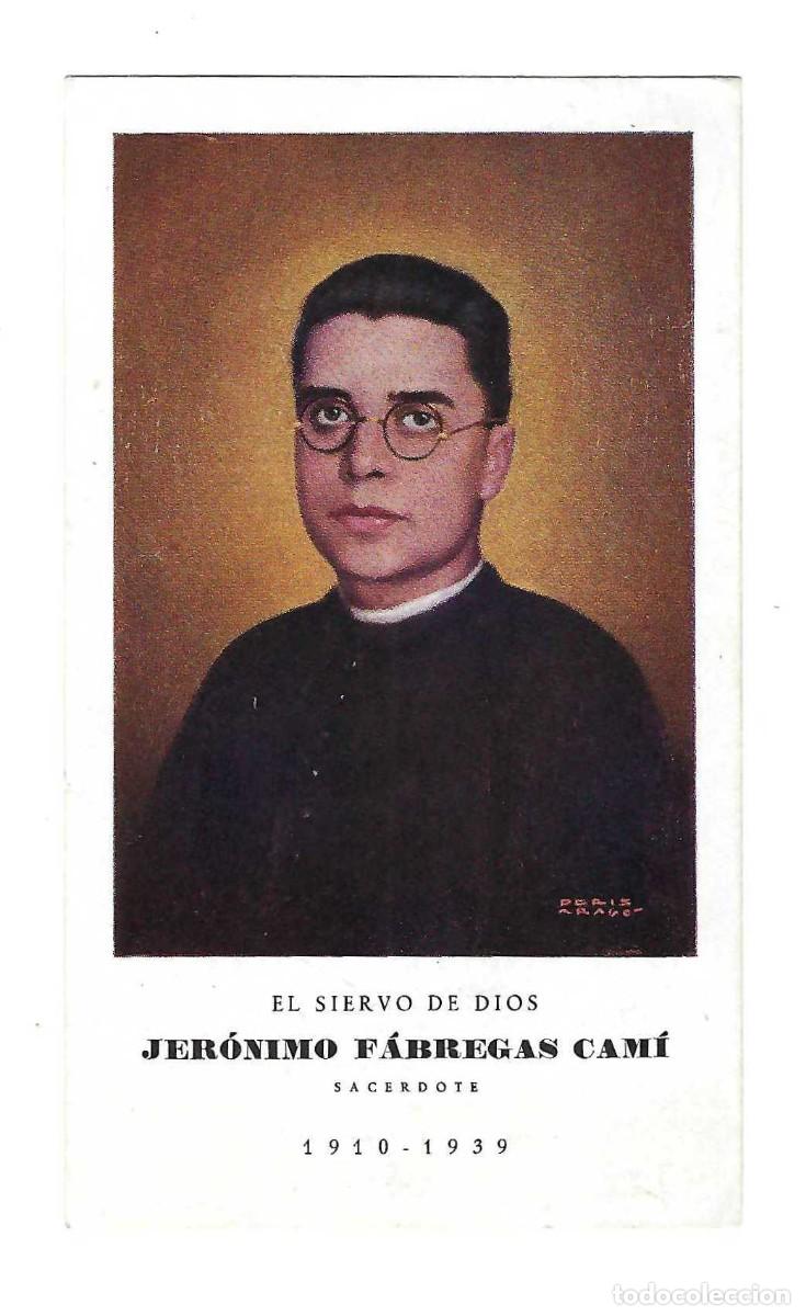 Postales: ESTAMPITA RELIGIOSA- JER&Oacute;NIMO F&Aacute;BREGAS CAM&Iacute;. ESPLUGA CALVA. L&Eacute;RIDA. 1939