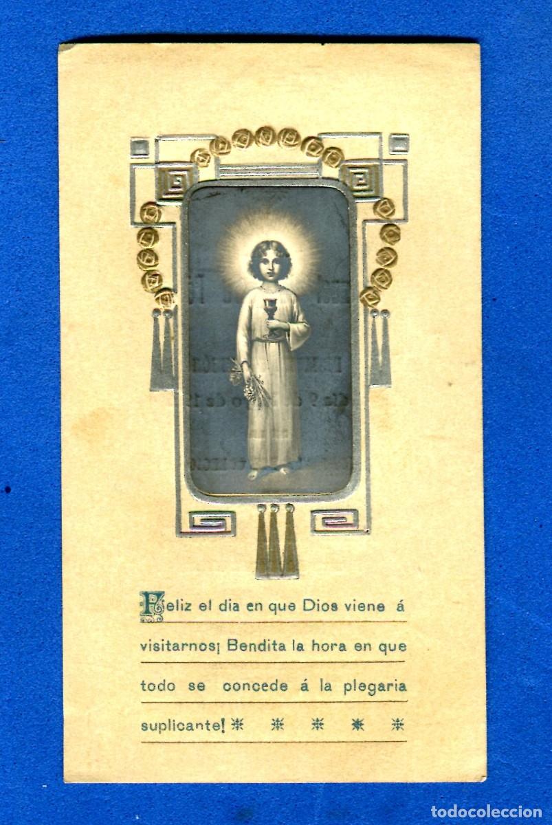 Postcards: RECORDATORIO RELIGIOSO A&Ntilde;O 1918 COLEGIO LOURDES VALLADOLID