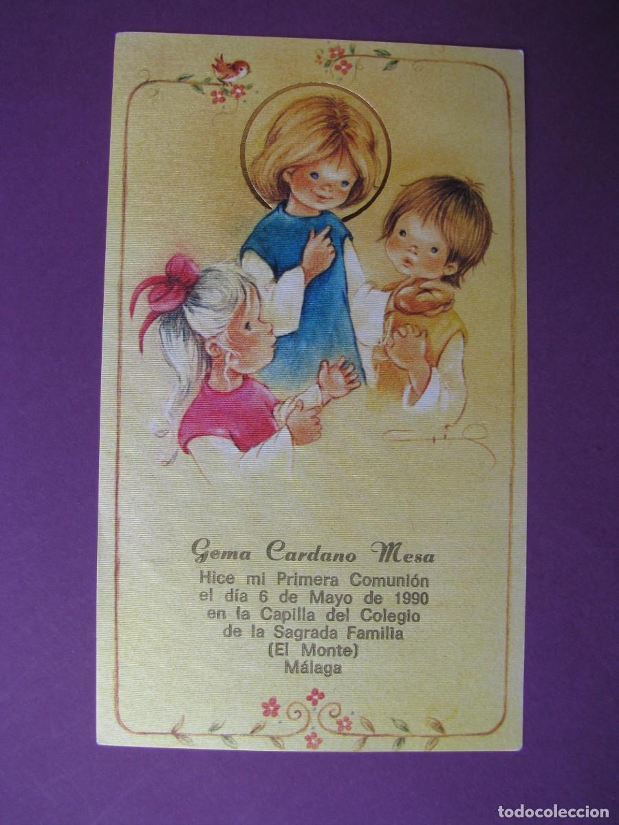 Postales: RECORDATORIO DE LA PRIMERA COMUNI&Oacute;N. IL. CRIS. MALAGA 1980. 12,5X7,5 CM