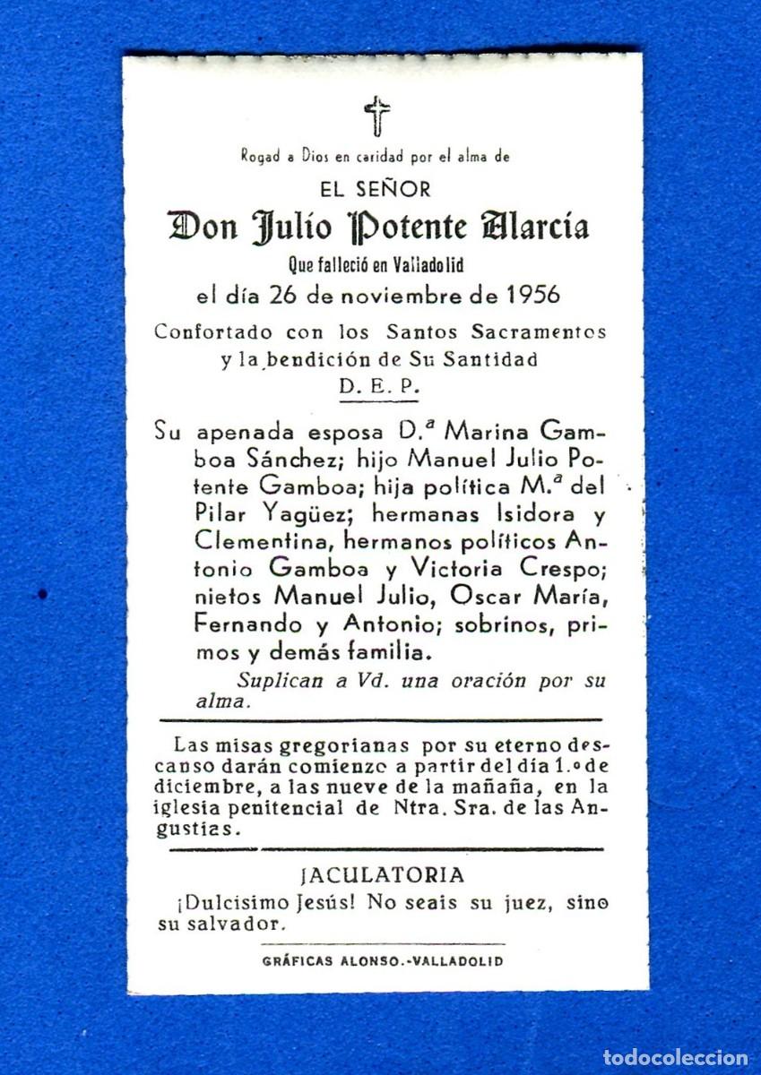 Postcards: RECORDATORIO RELIGIOSO VALLADOLID 1956