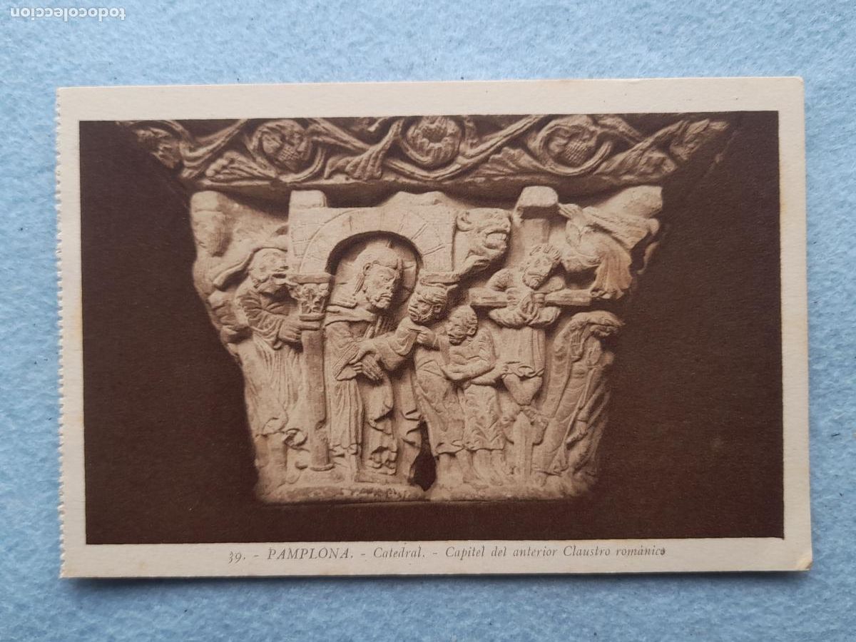 Postcards: Pamplona. Catedral. Capitel del Anterior Claustro Rom&aacute;nico.