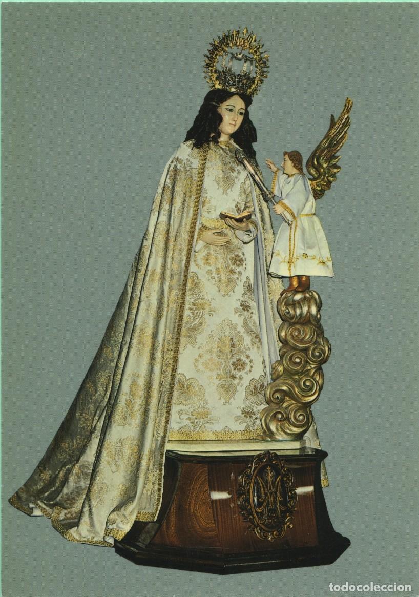 Postales: Tarjet&oacute;n con orac&oacute;n. Anunciaci&oacute;n de Nuestra Se&ntilde;ora La Anunciada. ED. POSTALES FAMA
