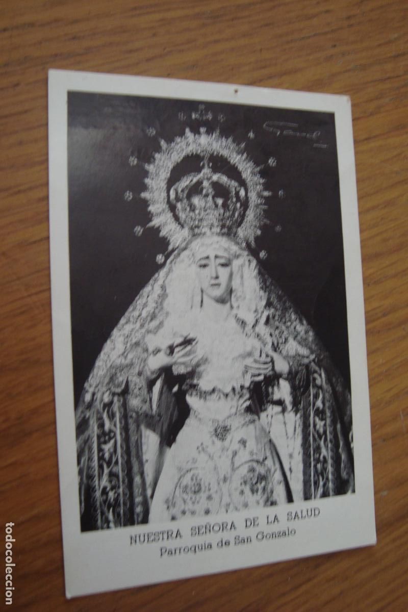 Postales: ANTIGUA ESTAMPA RELIGIOSA ORACION DE ENFERMOS A LA VIRGEN DE LA SALUD. SAN GONZALO SEVILLA