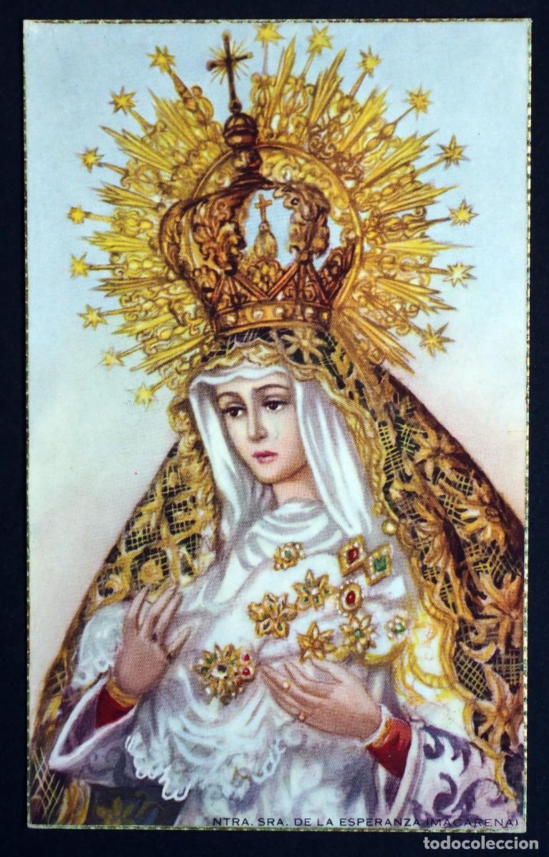 Postales: POSTAL RELIGIOSA A&Ntilde;OS 60-70. NTRA. SRA DE LA ESPERANZA. LA MACARENA