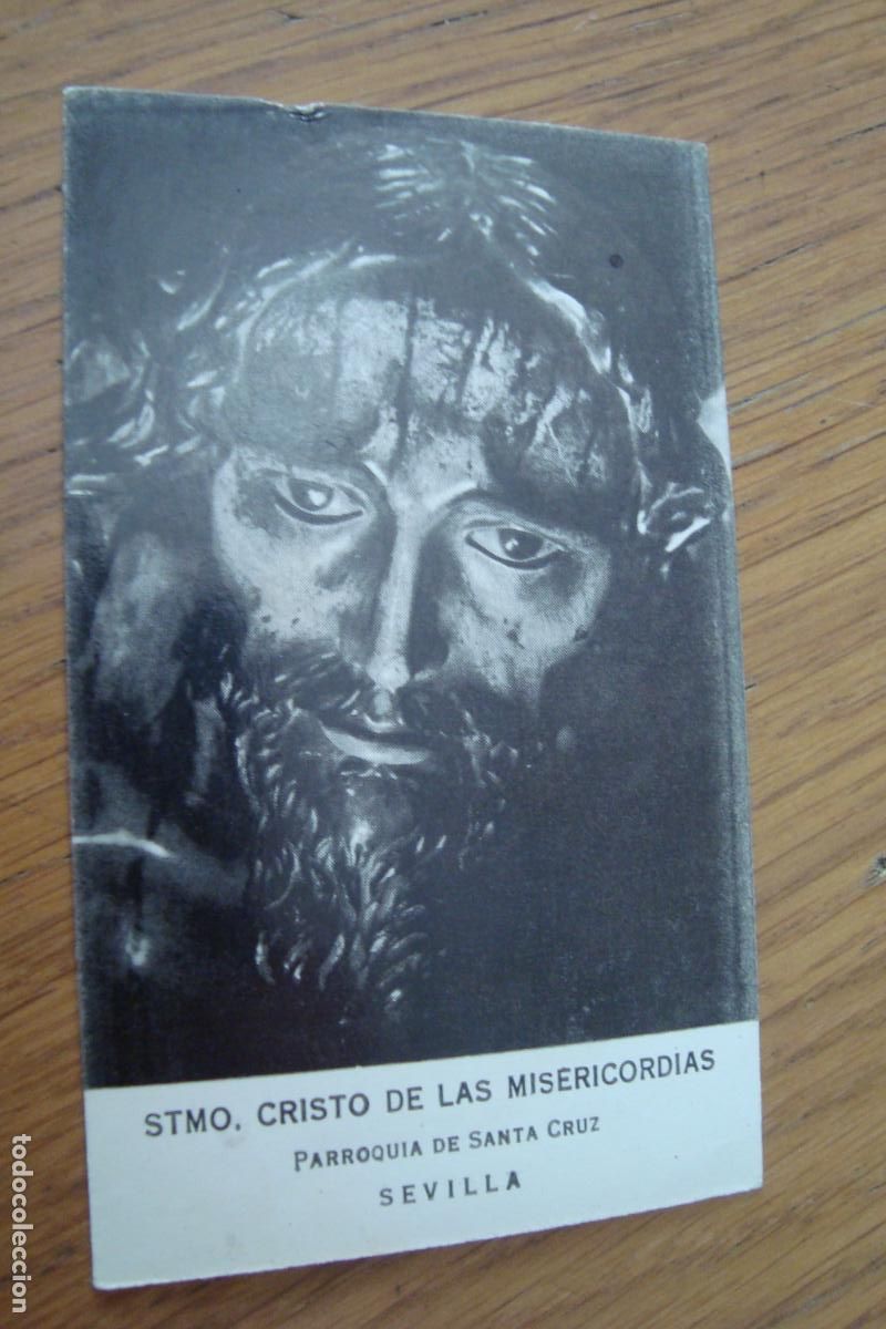 Postales: ANTIGUA ESTAMPA RELIGIOSA CRISTO DE LAS MISERICORDIAS. SANTA CRUZ SEVILLA.