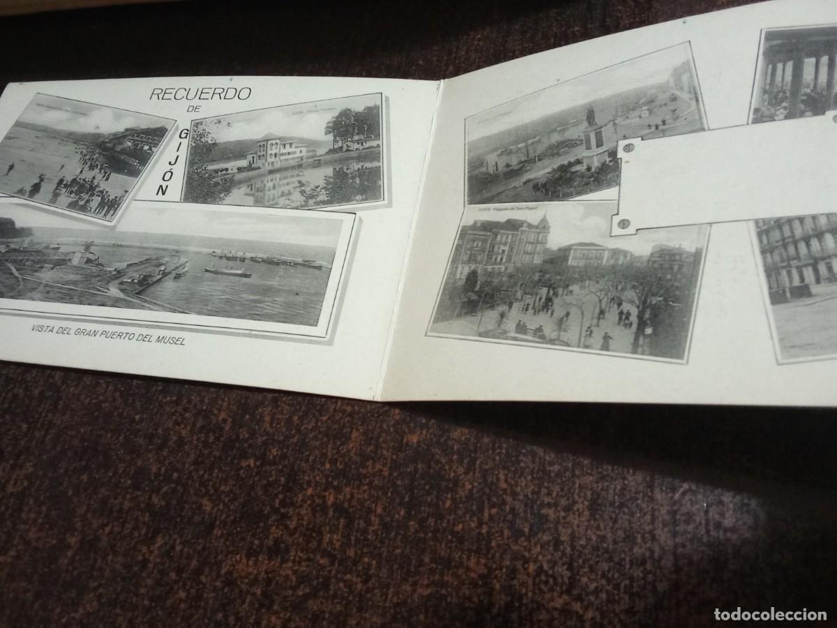 Postales: Gij&oacute;n. recuerdo. vista puerto musel. vinck.