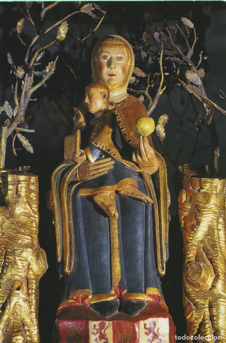Postales: Abad&iacute;a de Valvanera (La Rioja). Postal recortada. Imagen de la Virgen de Valvanera. Sin circular. ED